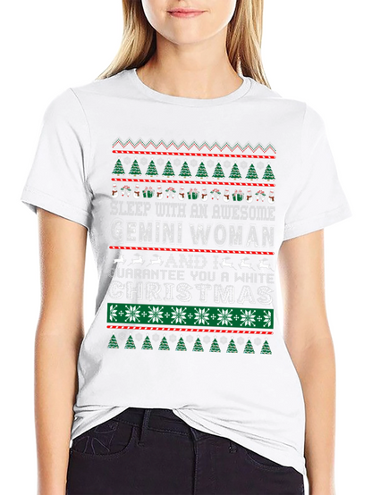 Gemini Woman Ugly Christmas Sweater T-Shirt