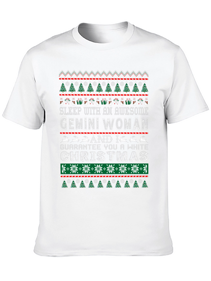 Gemini Woman Ugly Christmas Sweater T-Shirt