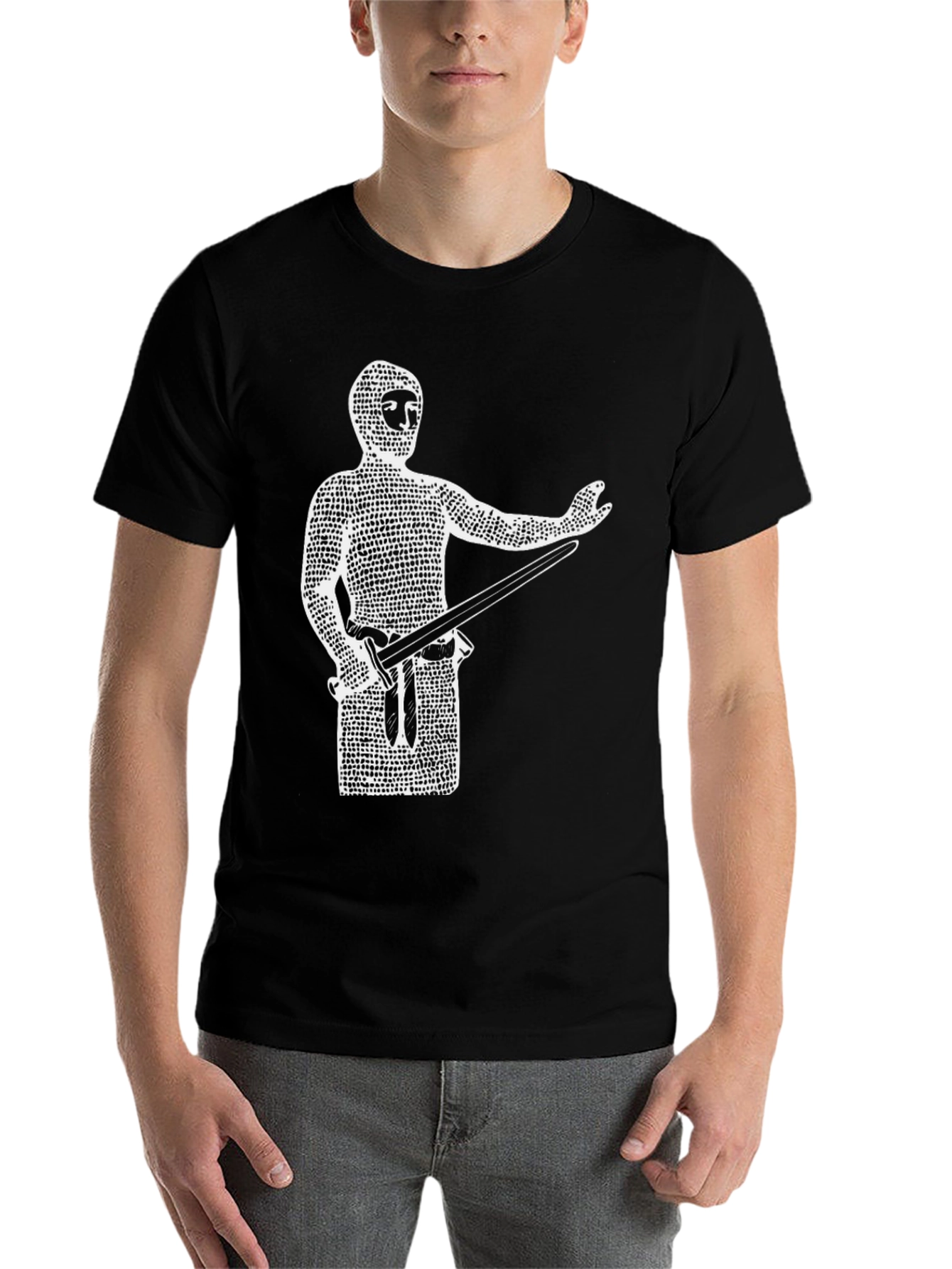 Medieval Knight T-Shirt - Black