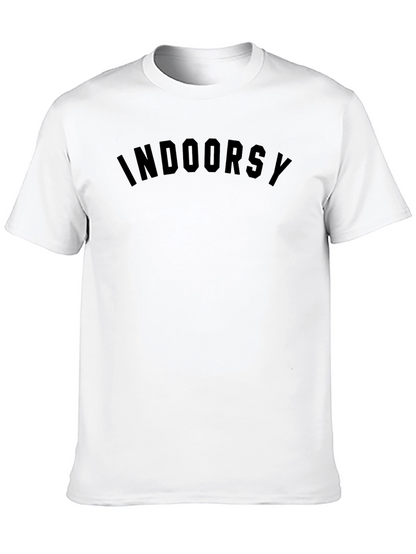 Indoorsy Black T-Shirt Casual Comfort