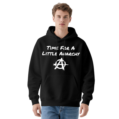 Time For A Little Anarchy Rebel Soft Red Hoodie, Statement Comfort Wear