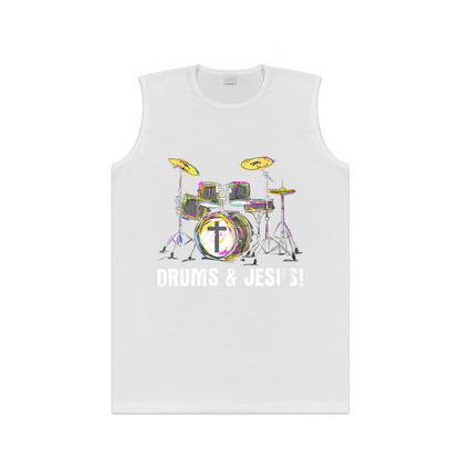 Colorful Drums & Jesus Christian Music Lover Tank