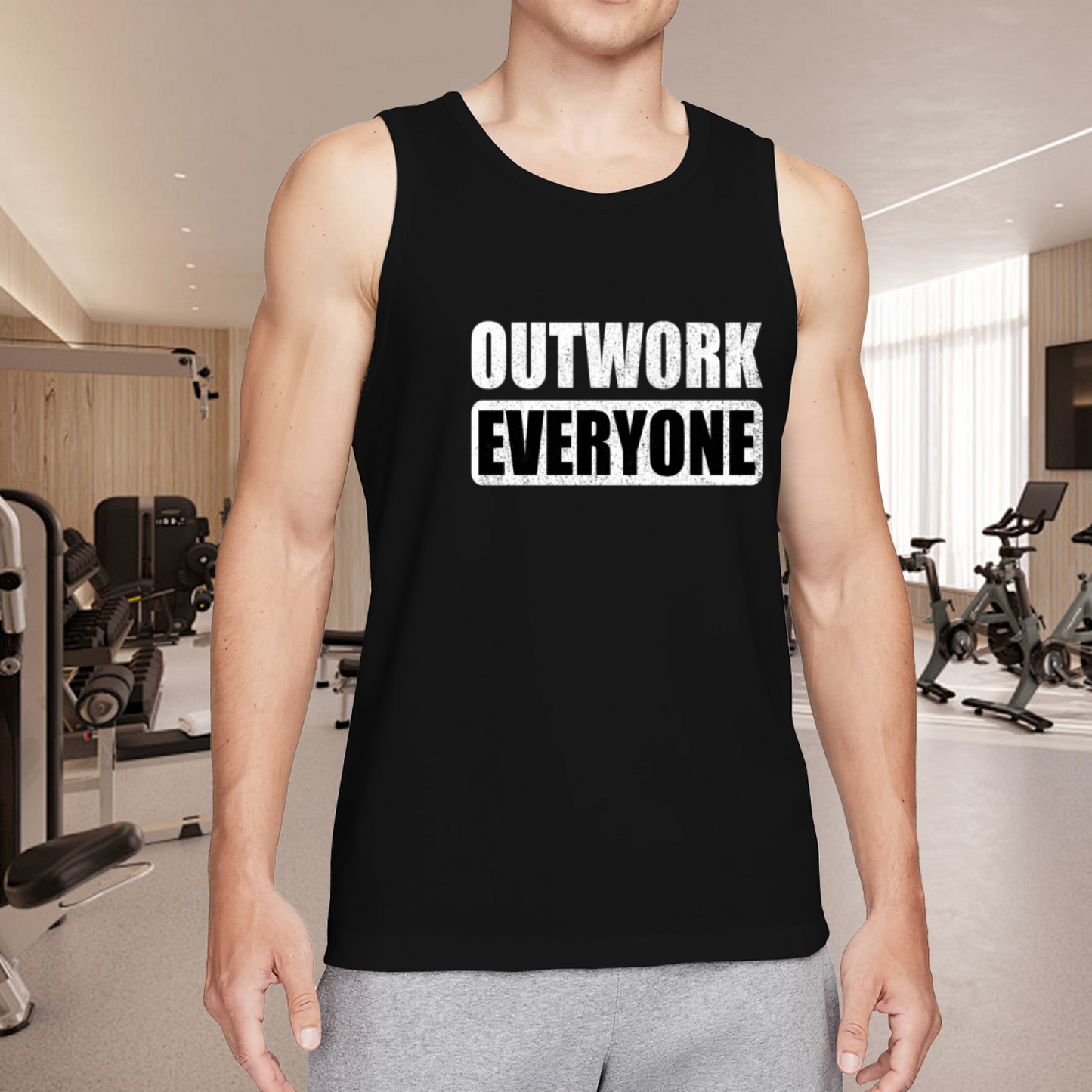 Outwork Everyone Motivational Workout Gym Tank Top