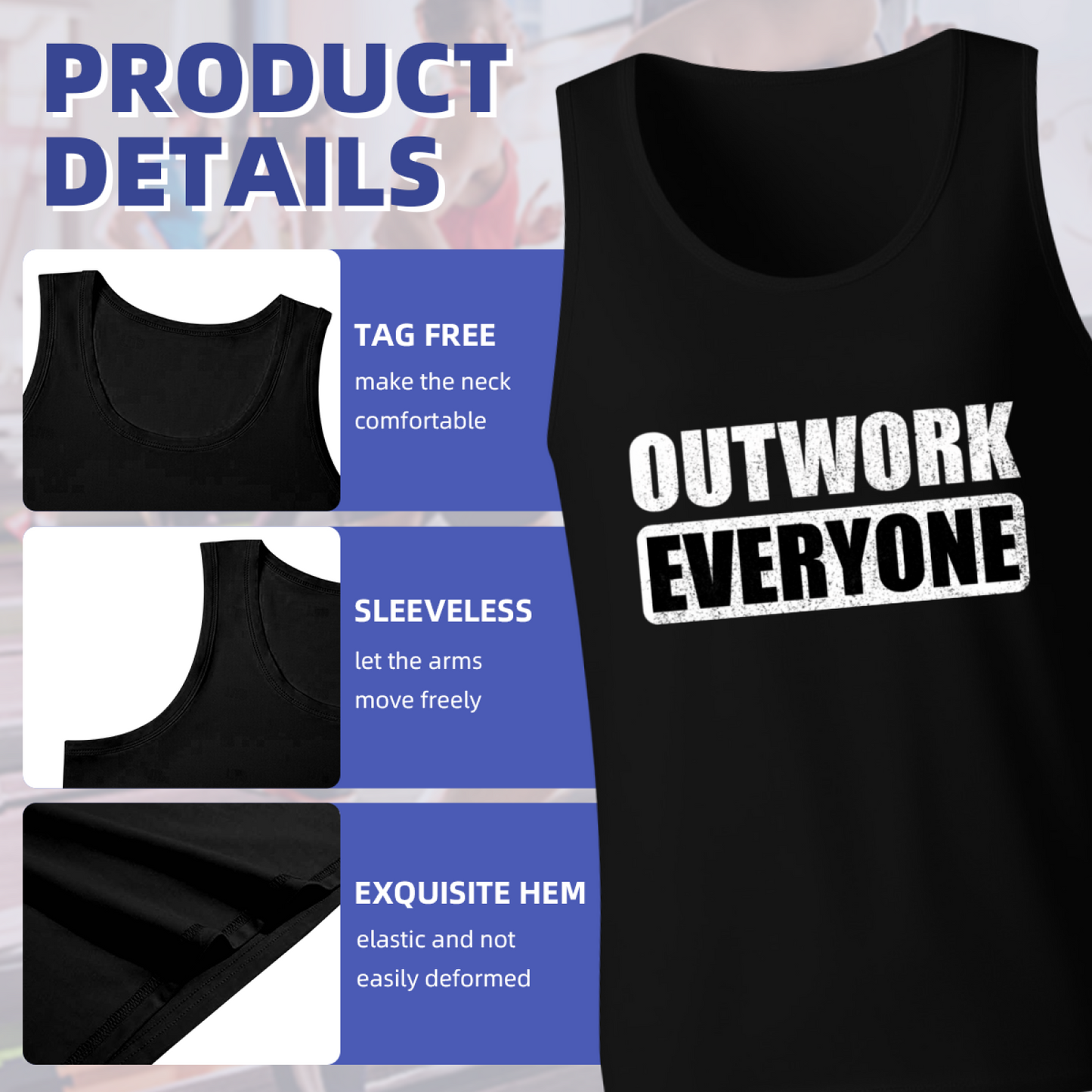 Outwork Everyone Motivational Workout Gym Tank Top