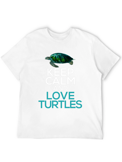 Keep Calm & Love Turtles Graphic T-Shirt