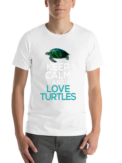 Keep Calm & Love Turtles Graphic T-Shirt