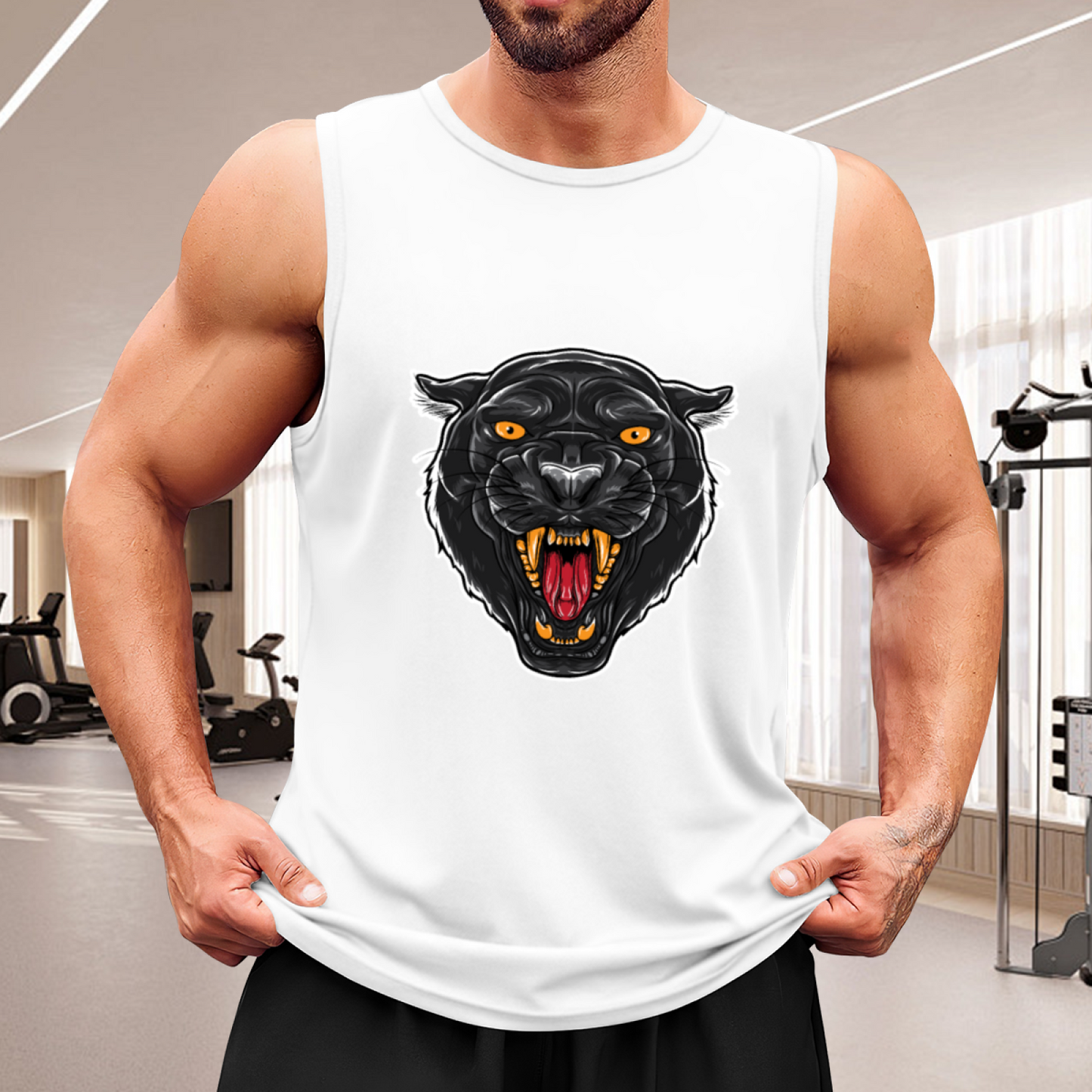 Ferocious Black Panther Wild Animal Graphic Tank