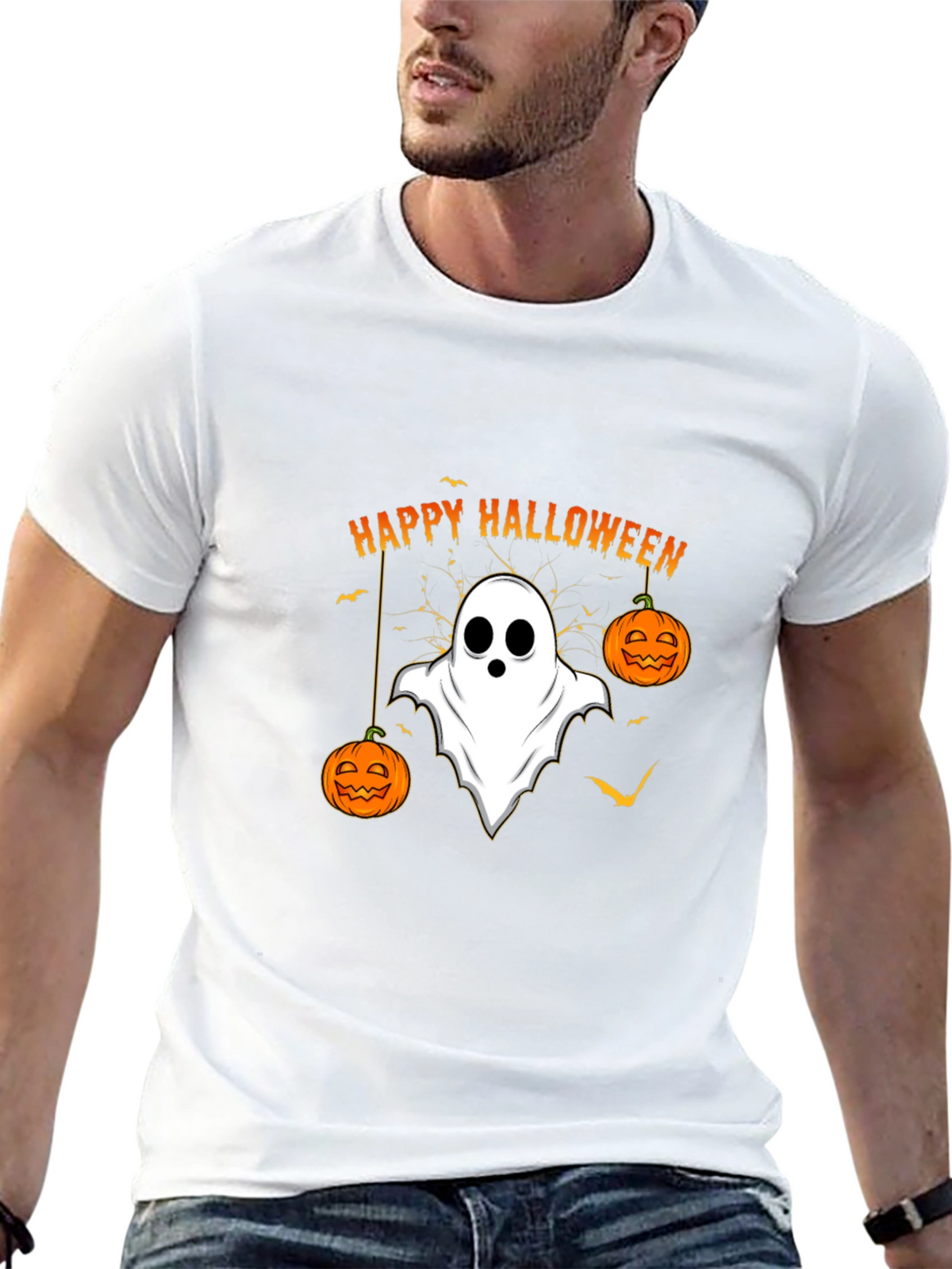 Happy Halloween Ghost T-Shirt