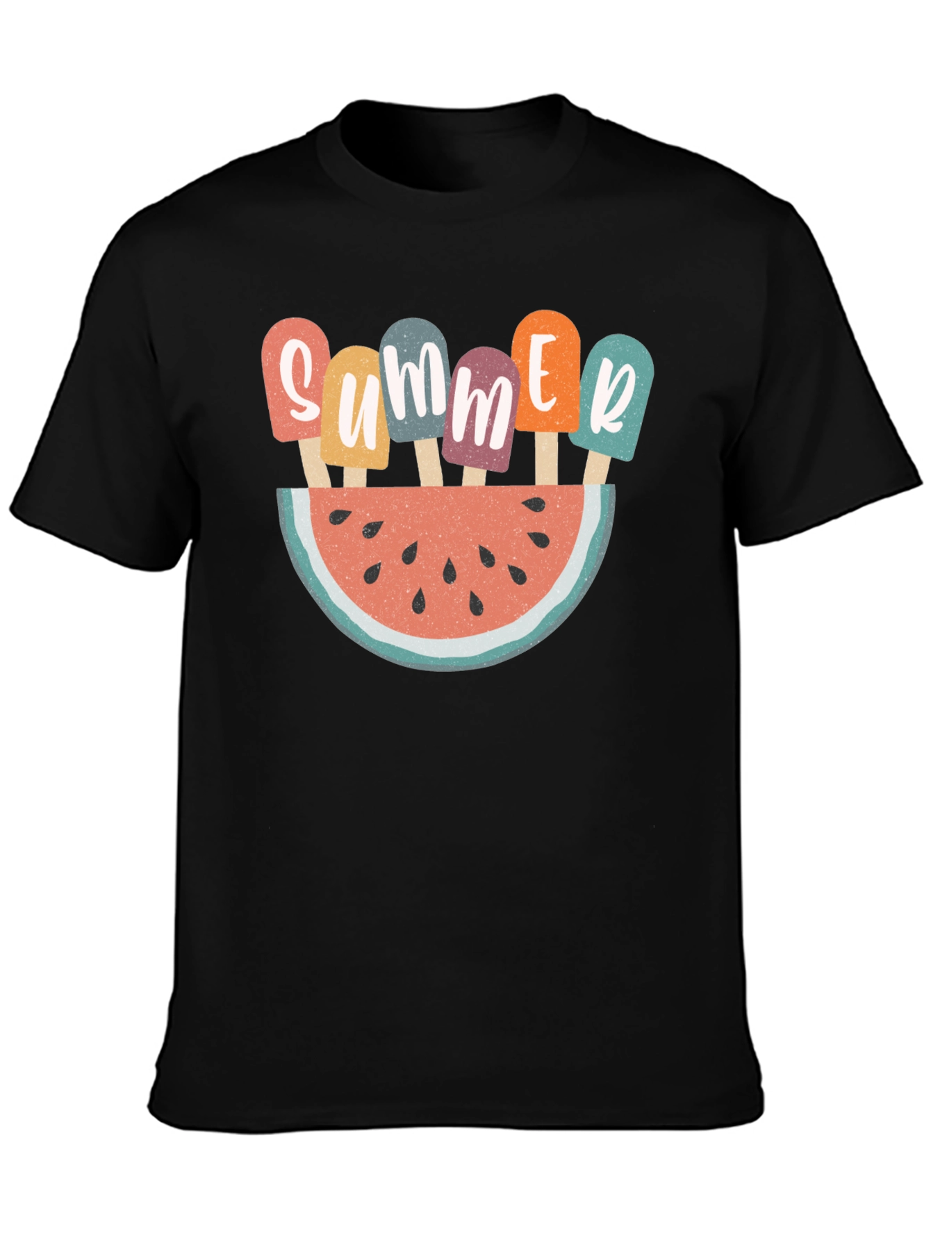 Summer Watermelon Popsicle Graphic T-Shirt