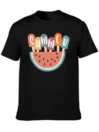 Summer Watermelon Popsicle Graphic T-Shirt