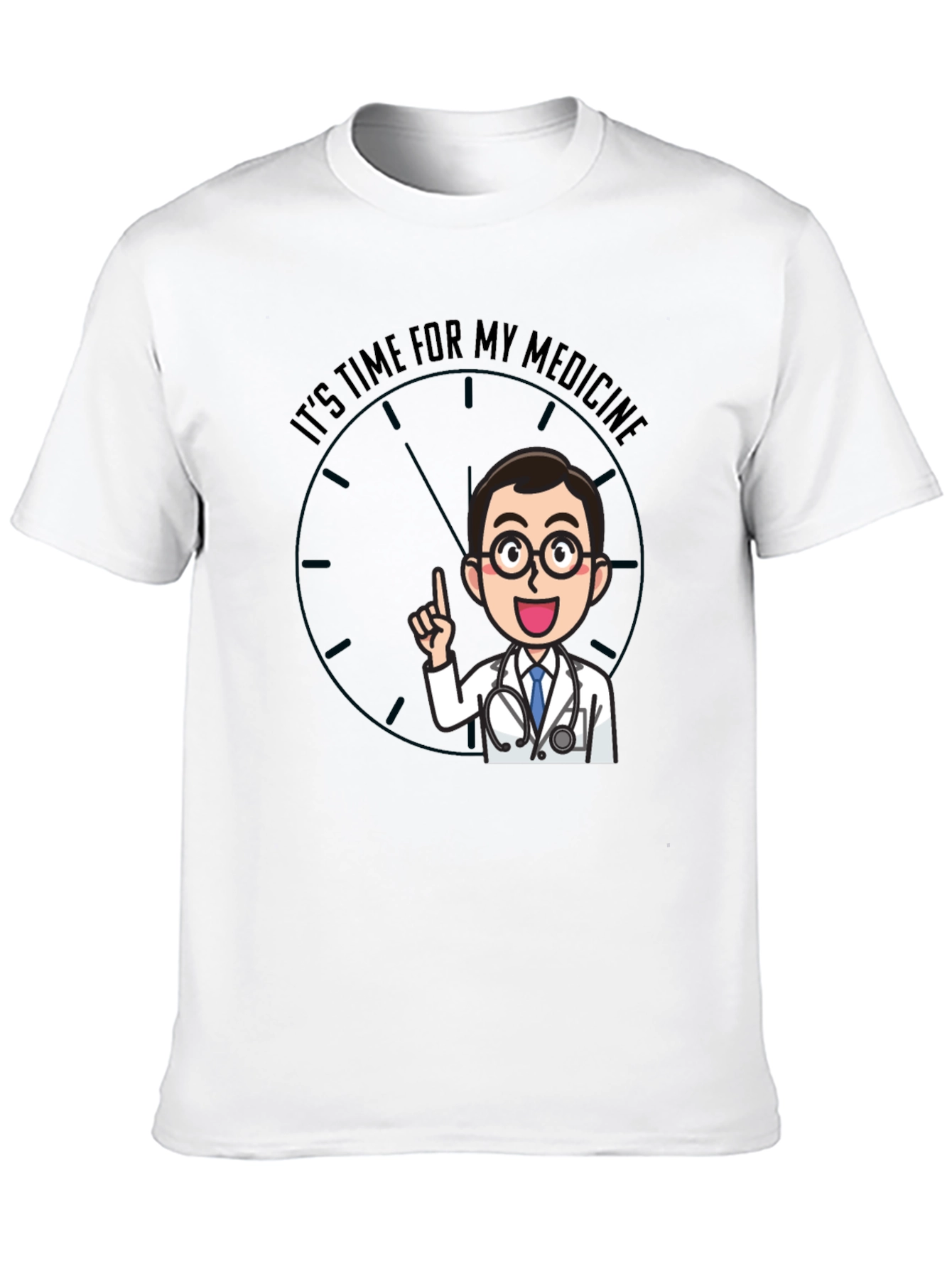 Time For Medicine Doctor Graphic T-Shirt