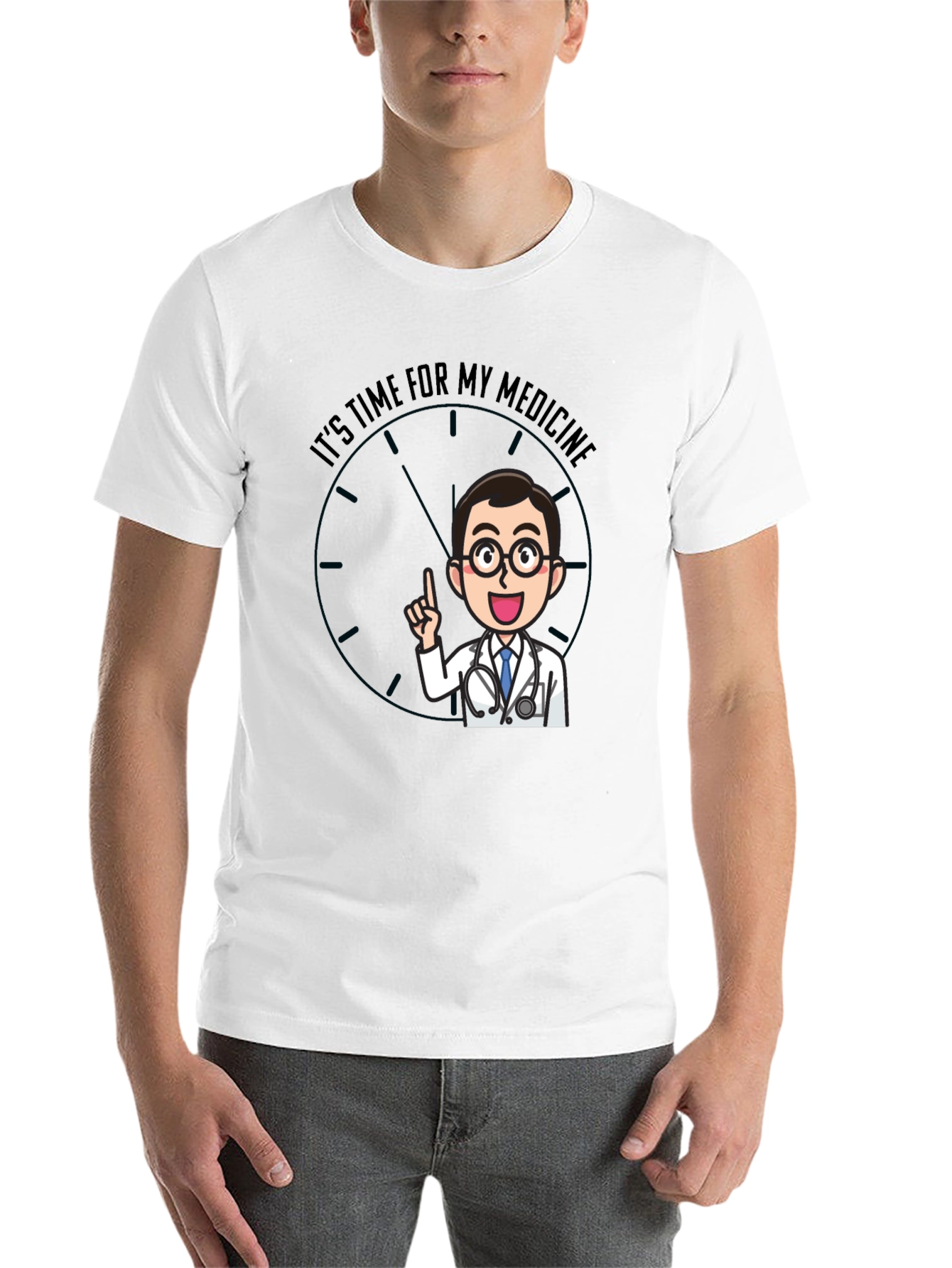 Time For Medicine Doctor Graphic T-Shirt