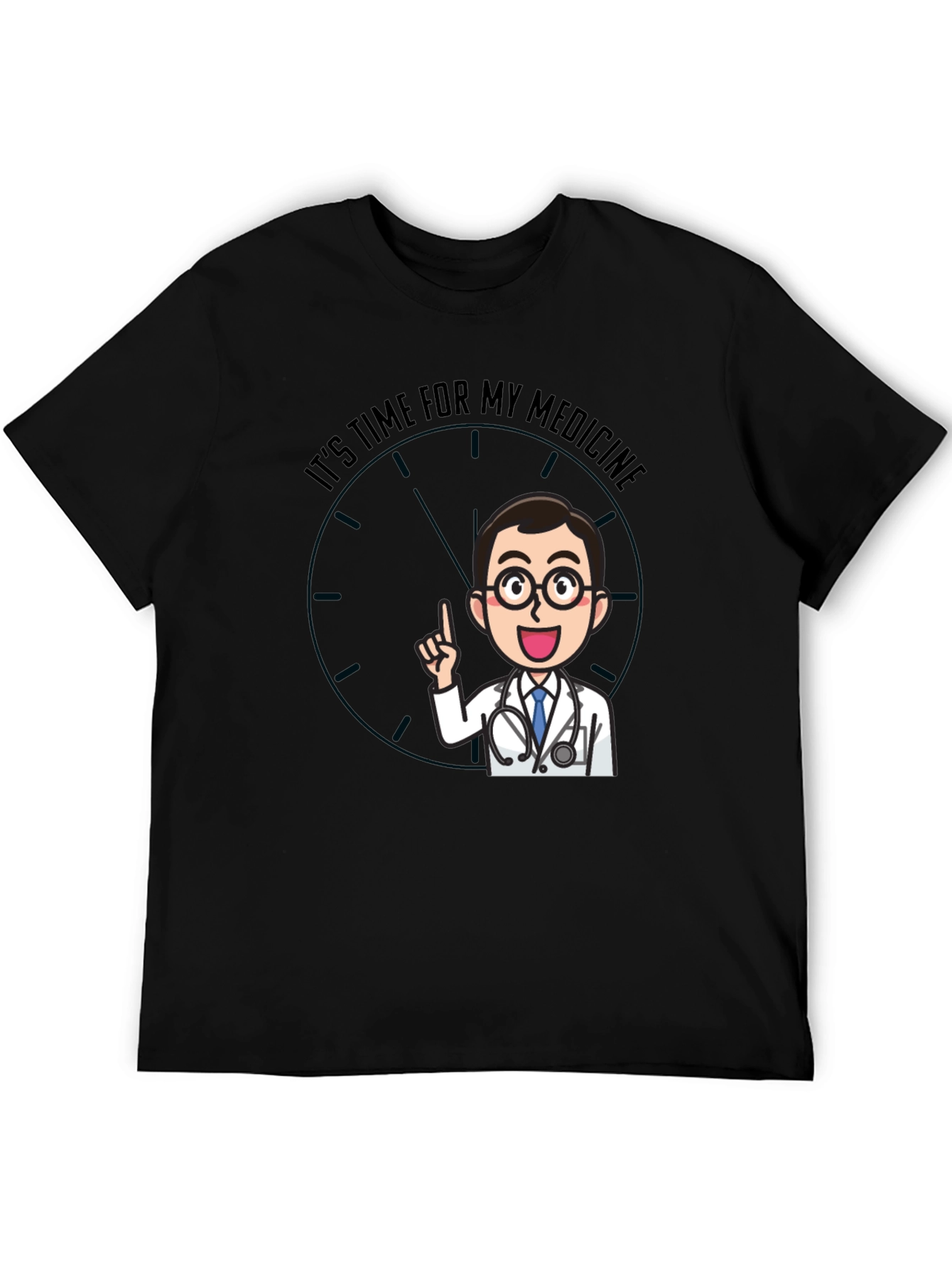 Time For Medicine Doctor Graphic T-Shirt