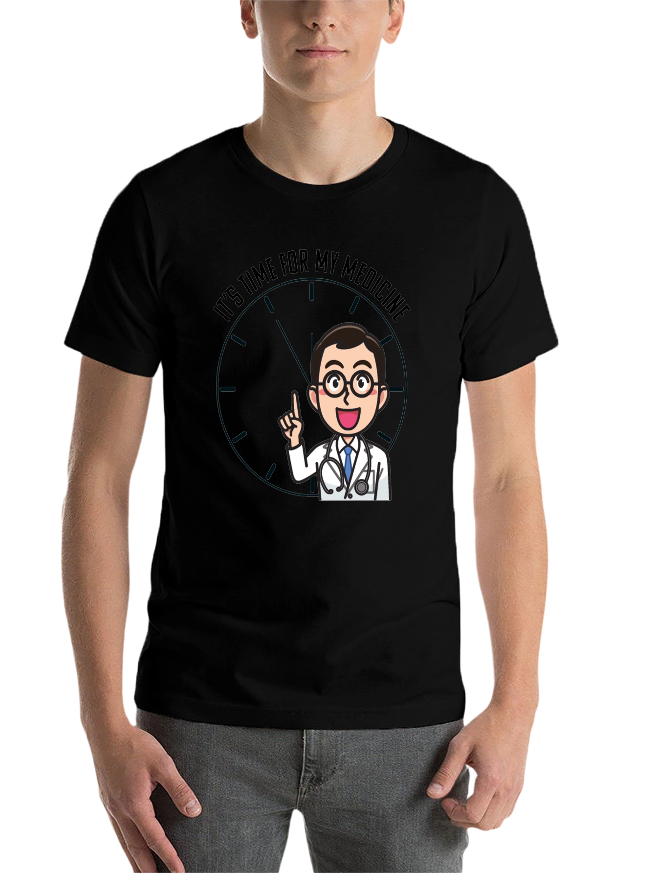 Time For Medicine Doctor Graphic T-Shirt
