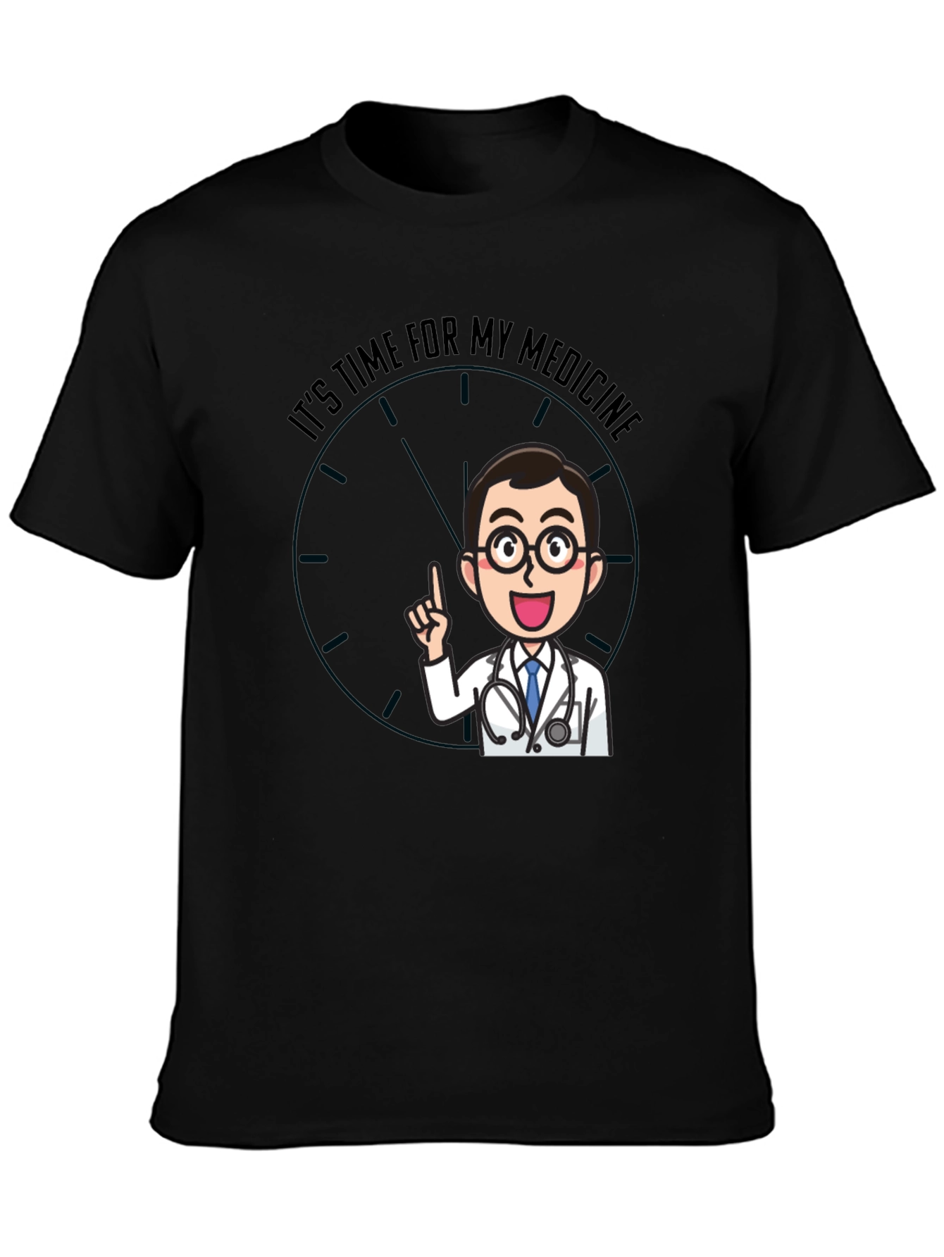 Time For Medicine Doctor Graphic T-Shirt