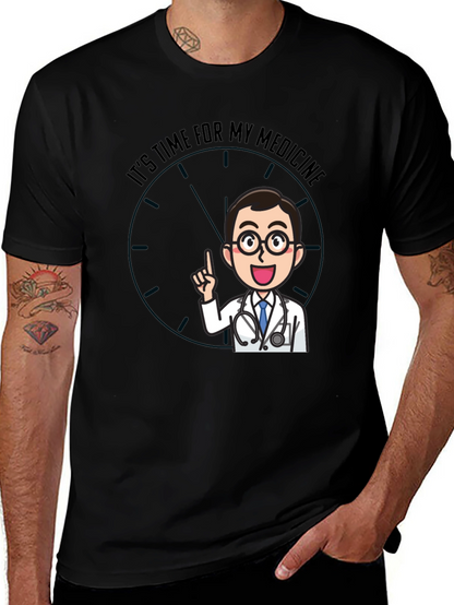 Time For Medicine Doctor Graphic T-Shirt