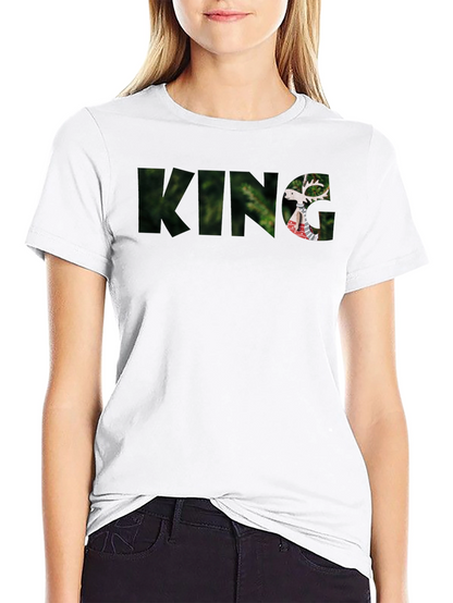 King Deer Graphic Black T-Shirt