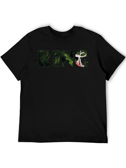 King Deer Graphic Black T-Shirt