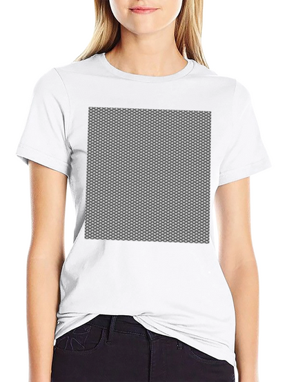 Chainmail Pattern Black T-Shirt