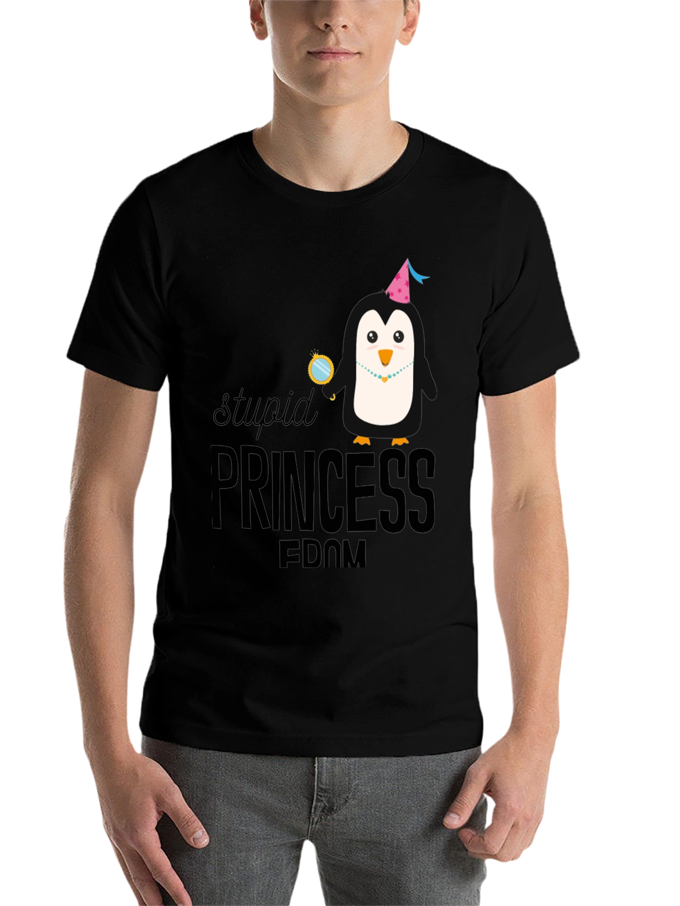 Stupid Princess Penguin Tee - Unisex