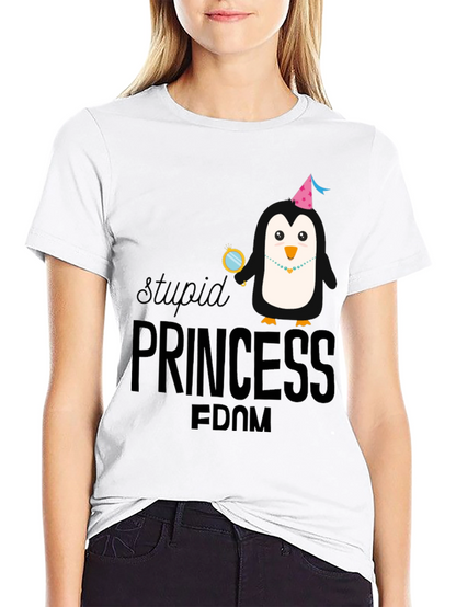 Stupid Princess Penguin Tee - Unisex