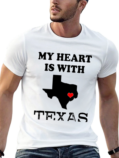 My Heart is With Texas T-Shirt