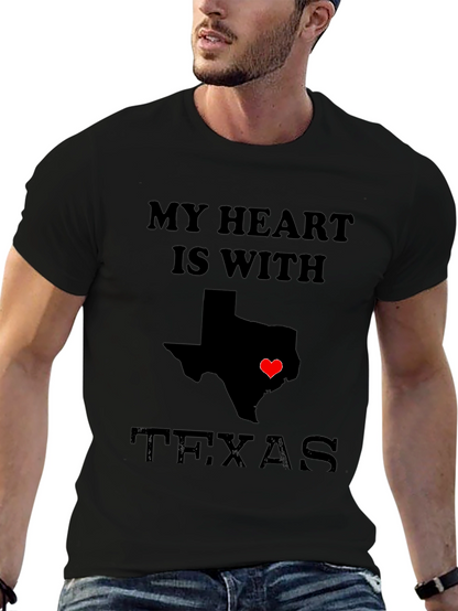 My Heart is With Texas T-Shirt