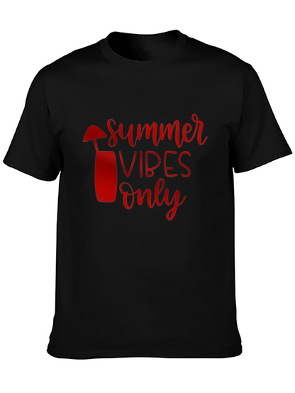 Summer Vibes Only Black Tee