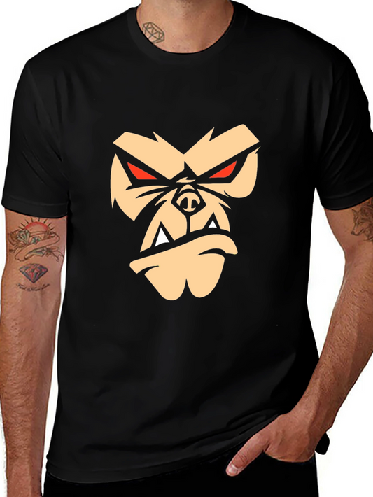 Black Gorilla Graphic T-Shirt - Mens Short Sleeve Crew Neck Tee