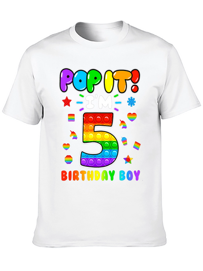 Pop It Birthday Boy 5 T-Shirt
