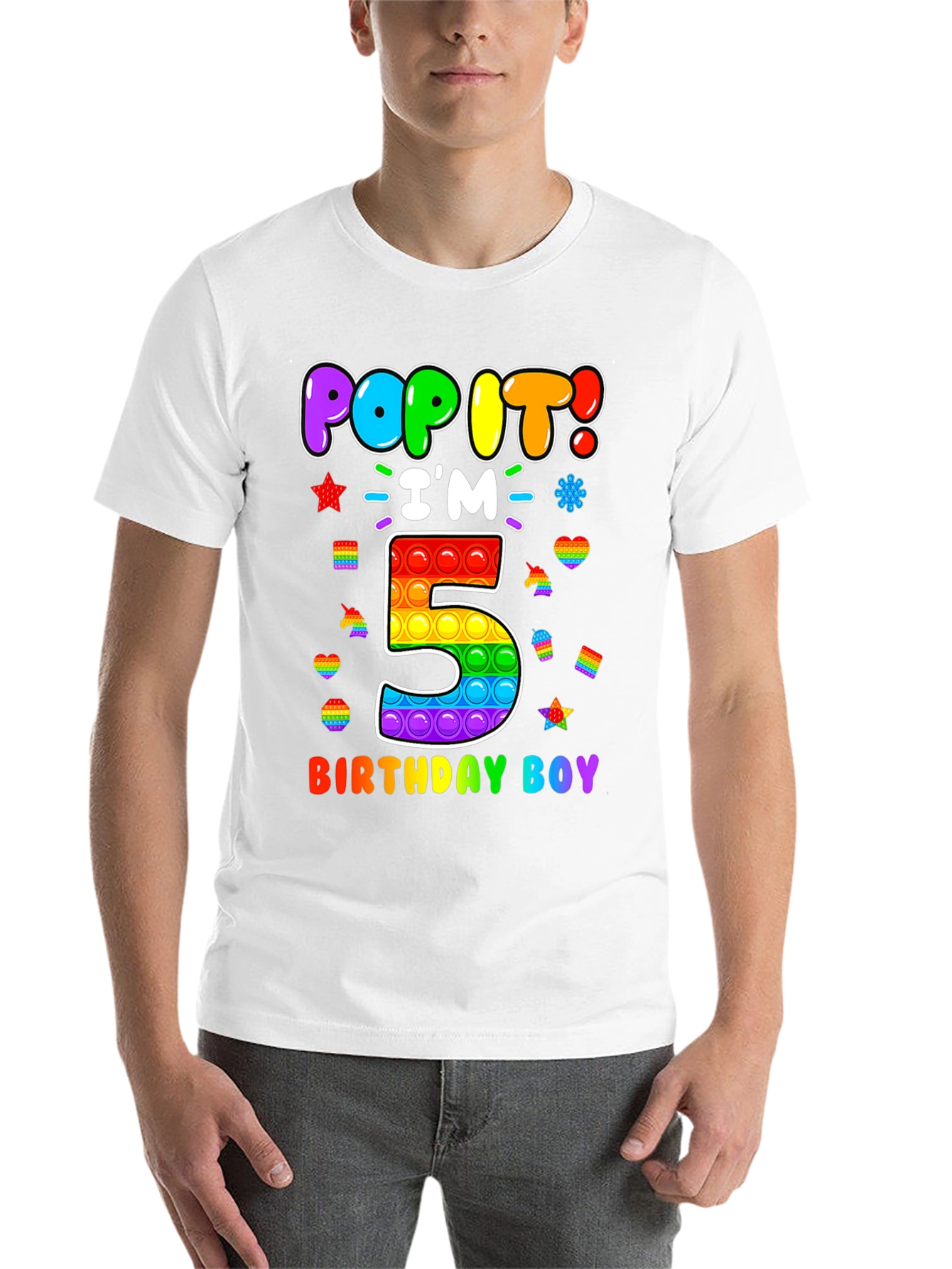 Pop It Birthday Boy 5 T-Shirt