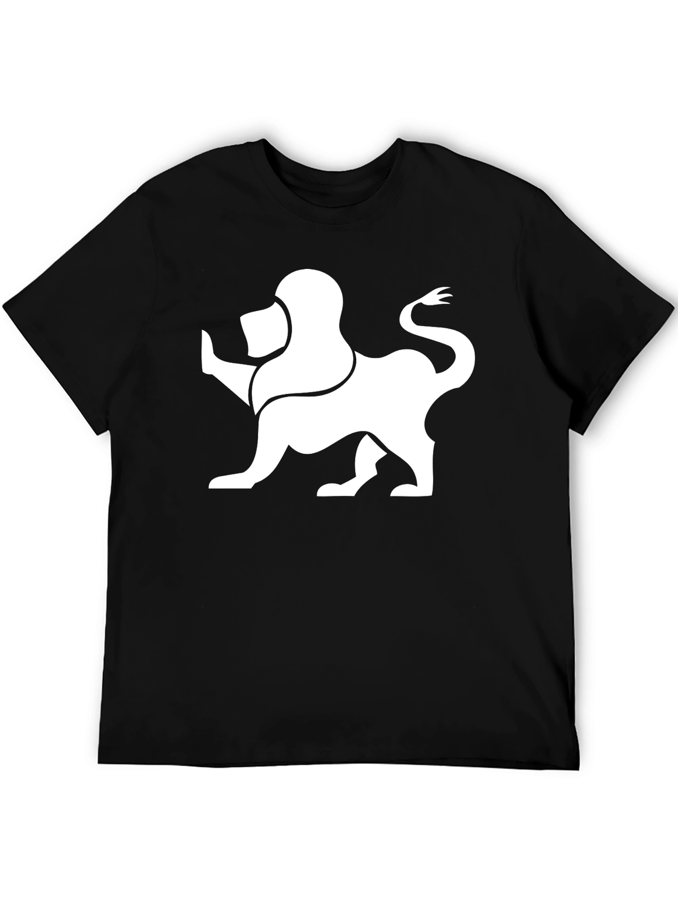 Lion Graphic Tee - Modern Black T-Shirt