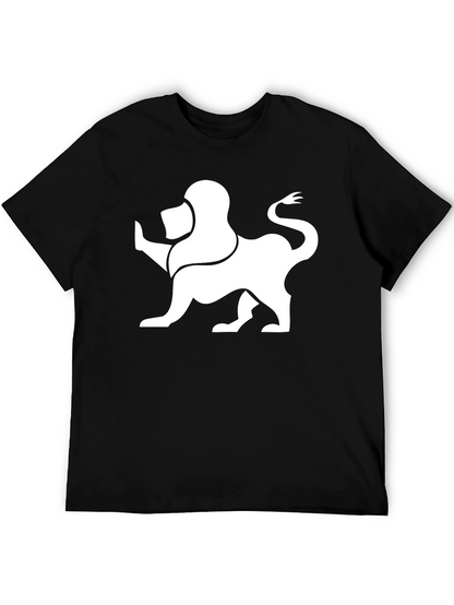 Lion Graphic Tee - Modern Black T-Shirt
