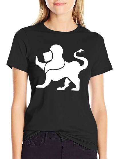 Lion Graphic Tee - Modern Black T-Shirt
