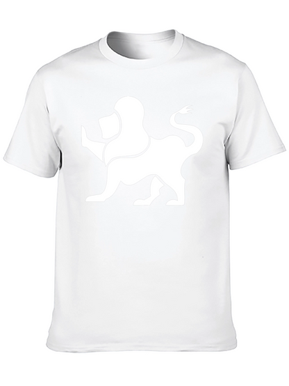 Lion Graphic Tee - Modern Black T-Shirt