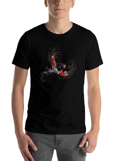 Phoenix Graphic Print Black T-Shirt