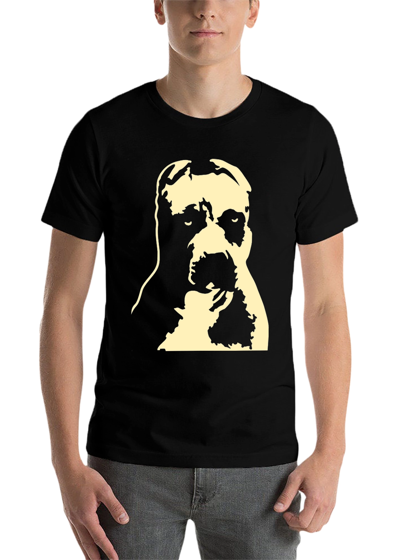 Cool Dog Graphic Tee - Black