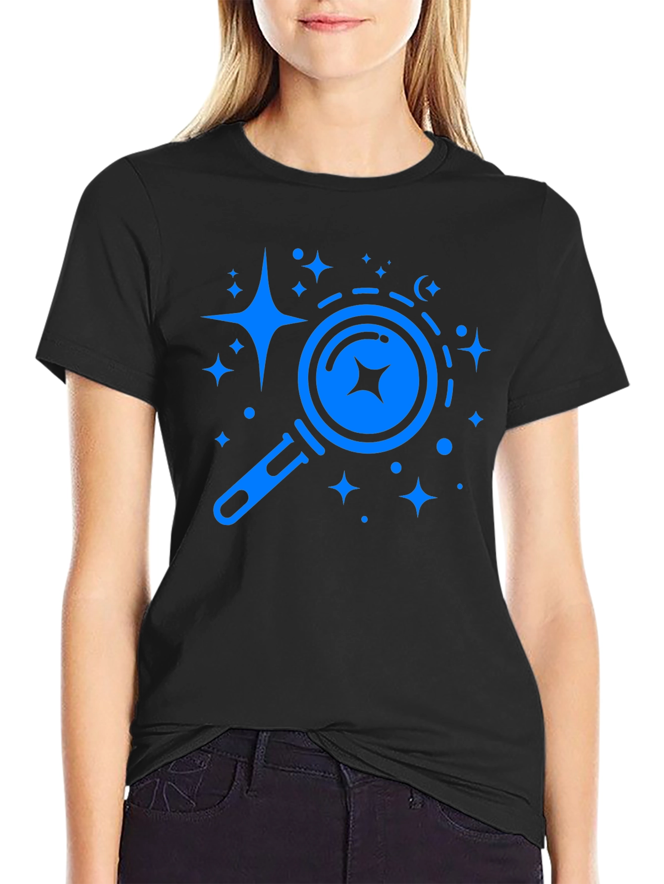Search for Stars Black Graphic Tee
