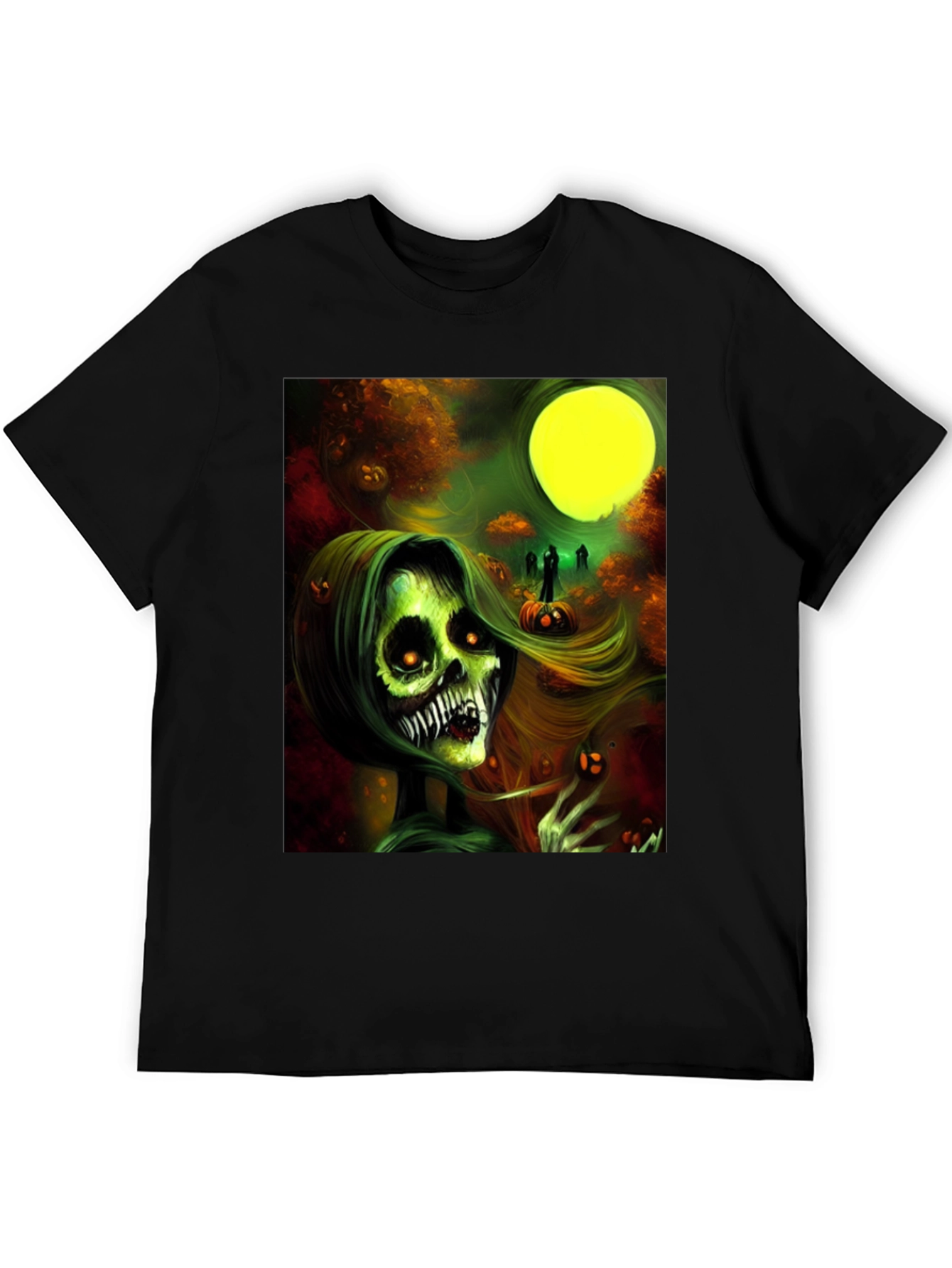 Halloween Zombie Woman Graphic Tee