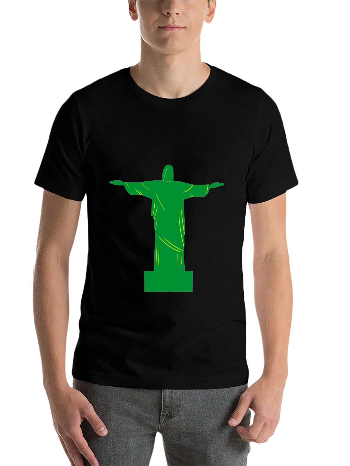 Rio Statue Tee - Black Graphic T-Shirt