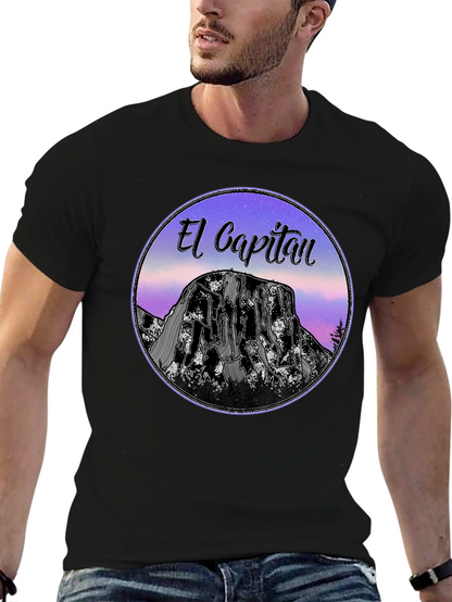 El Capitan Graphic T-Shirt - Black Cotton Tee
