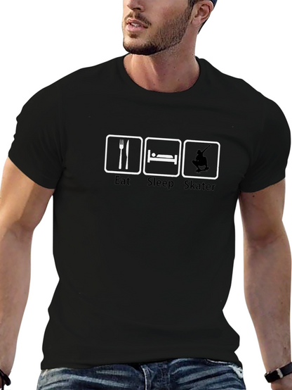 Eat Sleep Skater Black T-Shirt