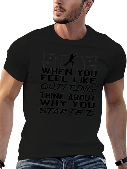 Motivational Quote Graphic Black T-Shirt