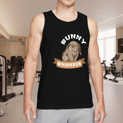 Bunny Whisperer Cute Lop Rabbit Pet Lover Graphic Men Tank Top
