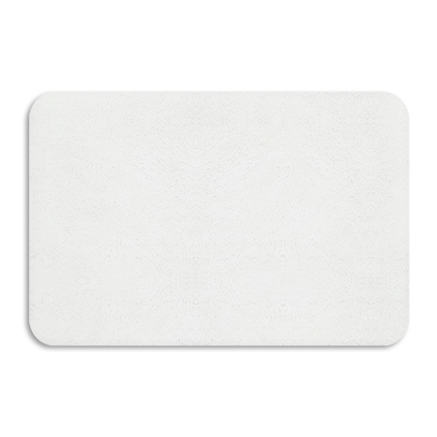 Pure Blank White Diatomaceous Earth Mat | Plain Silicone Anti-Slip Universal Floor Rug