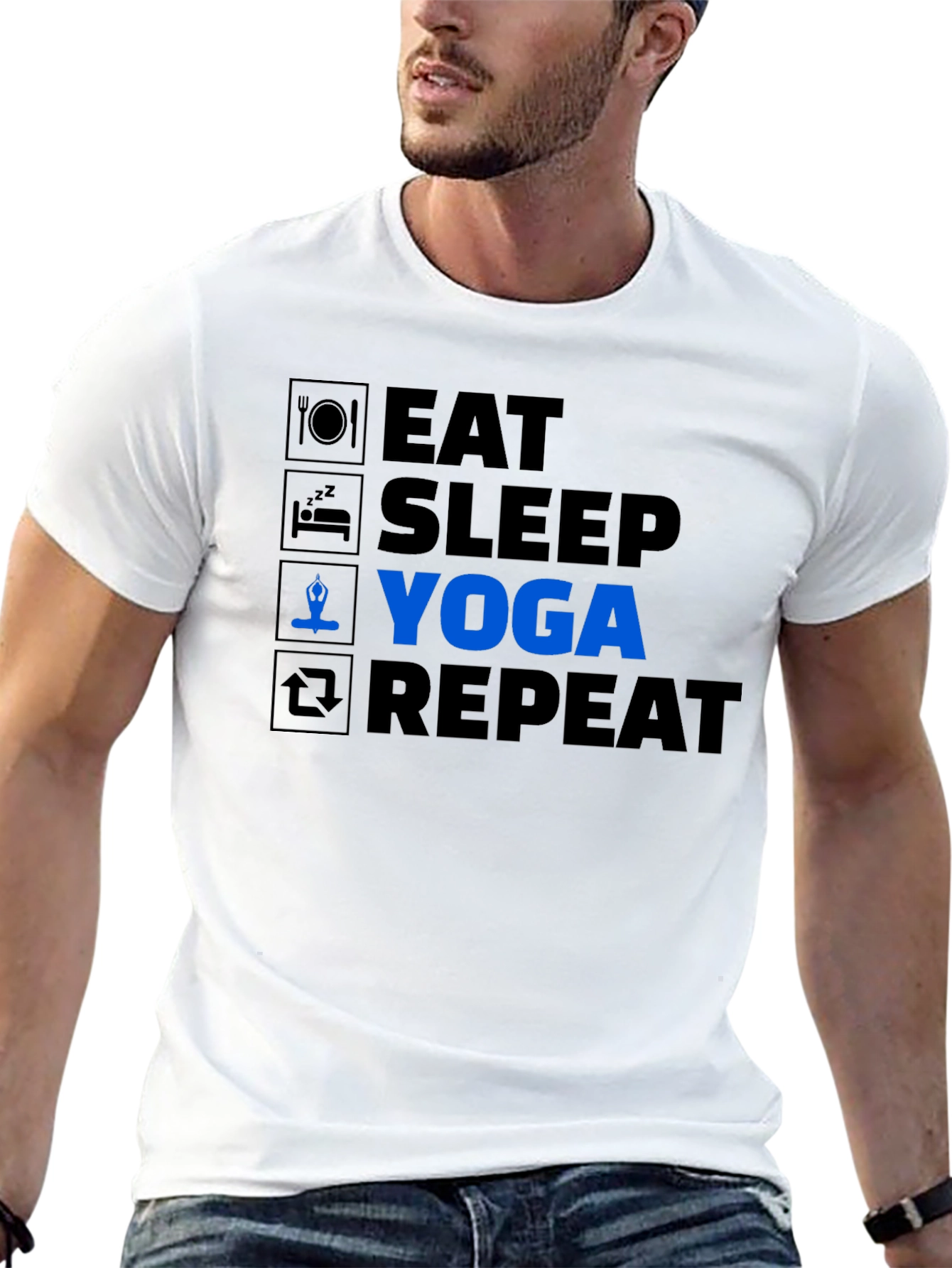 Eat Sleep Yoga Repeat T-Shirt
