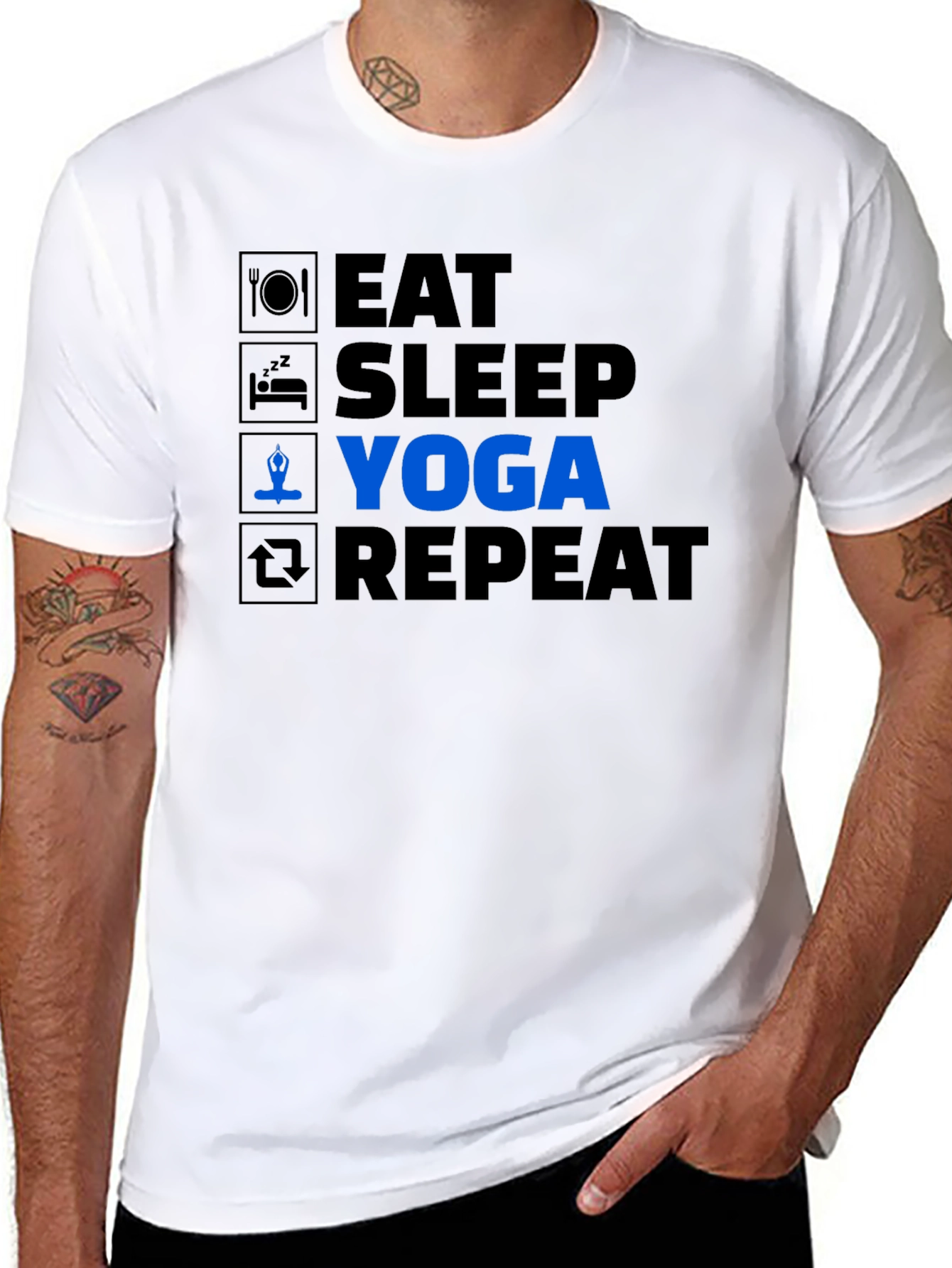 Eat Sleep Yoga Repeat T-Shirt
