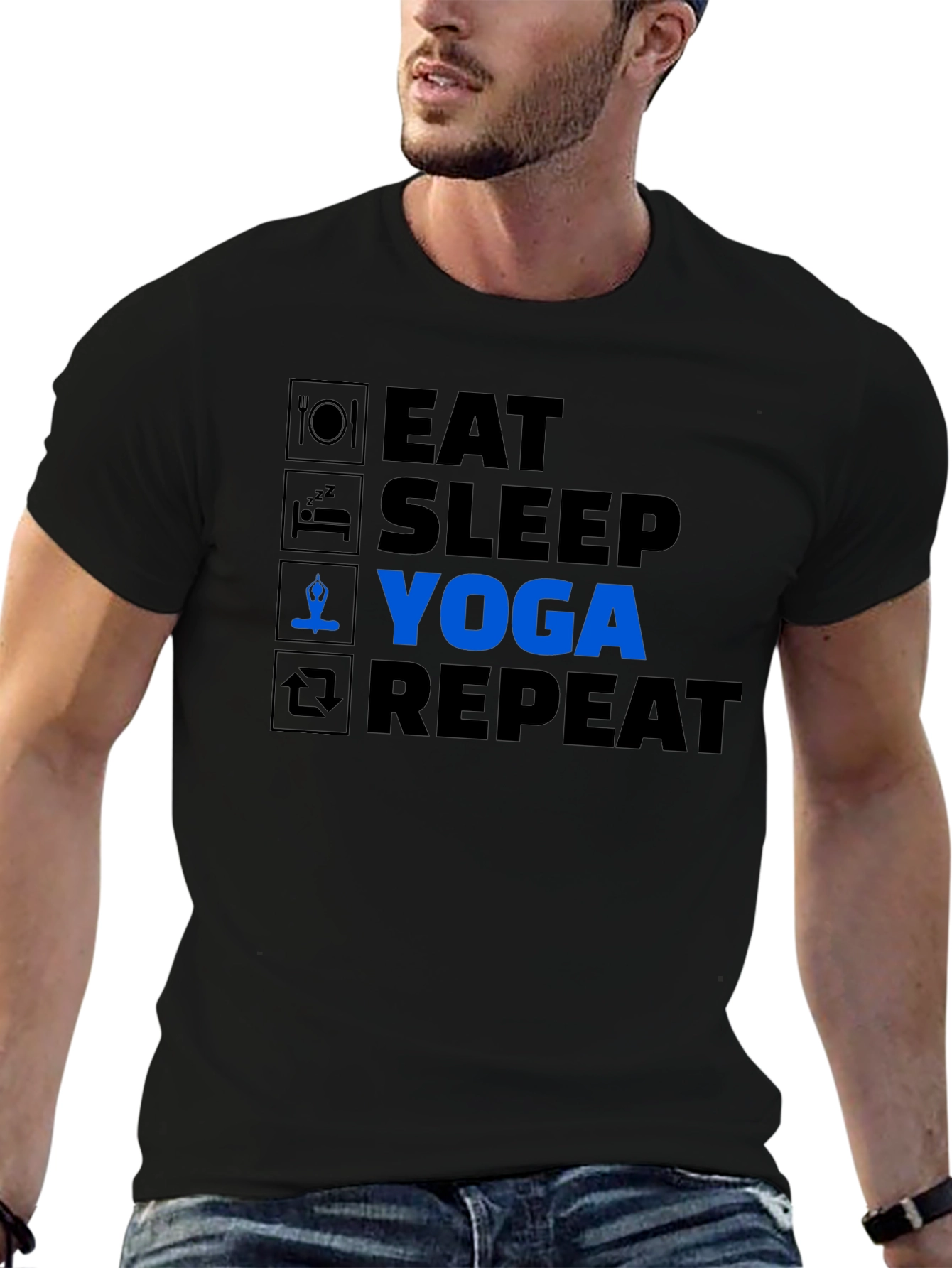 Eat Sleep Yoga Repeat T-Shirt