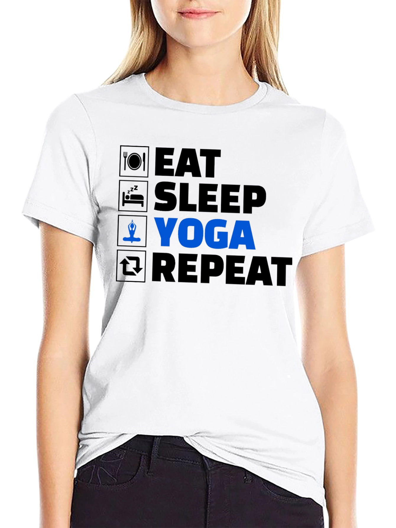 Eat Sleep Yoga Repeat T-Shirt