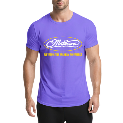 Mathews Elevating The Archery Experience Bowhunting Purple Tee